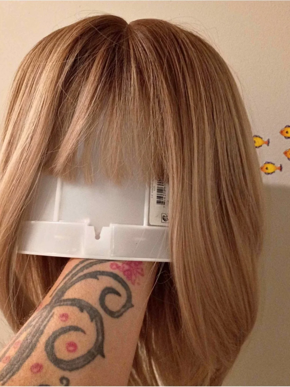 Blonde Straight Fringe Wig - Natural Light Blonde